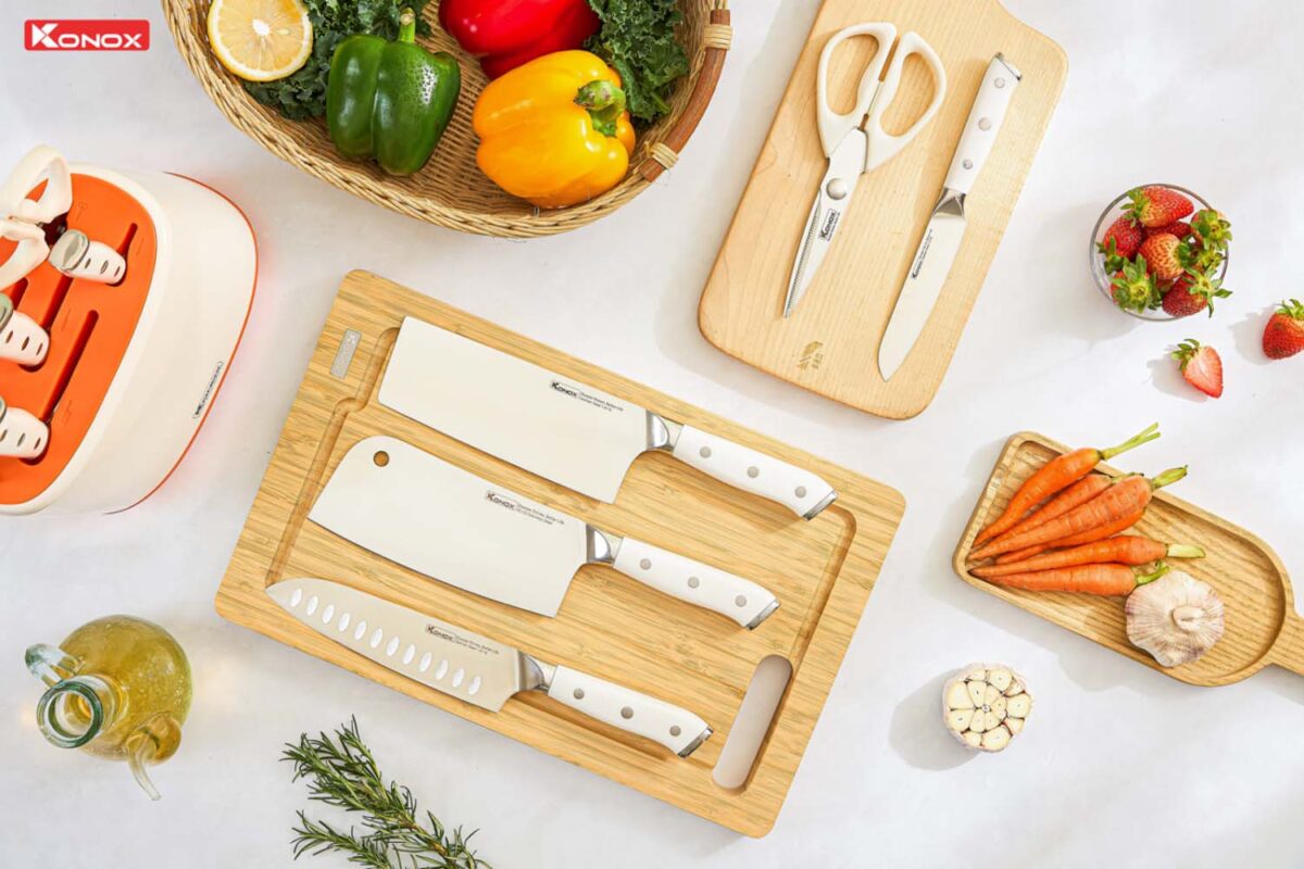 Bộ dao Konox Haper Orange 5 món - Ảnh 7