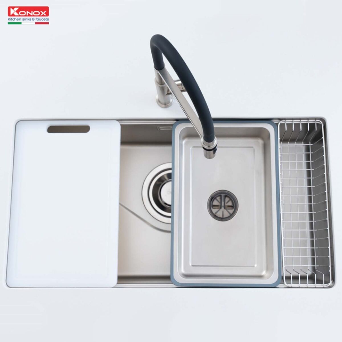 Chậu rửa bát inox mini KONOX CD TariR16 - Ảnh 3