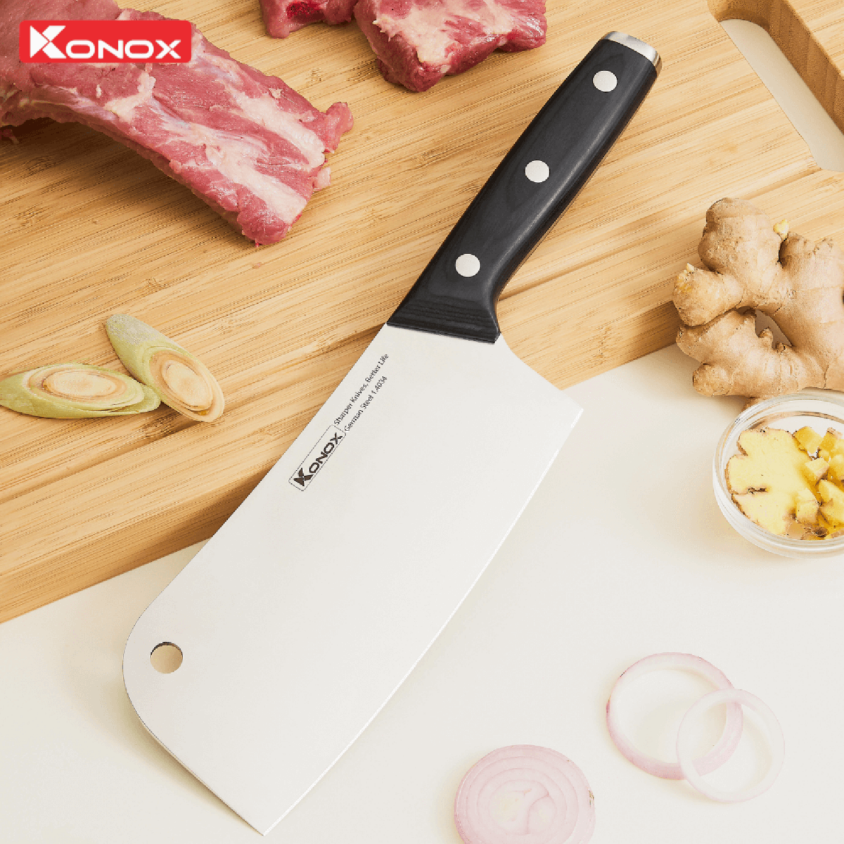 Dao Konox Bront Cleaver 7″ - Ảnh 2