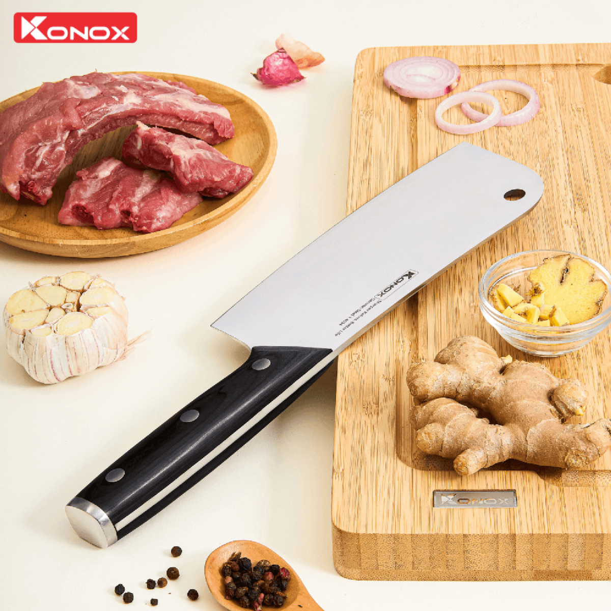 Dao Konox Bront Cleaver 7″ - Ảnh 4