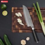 Dao Konox Eiko Santoku Damascus 7″ - Ảnh 2