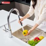 Vòi rửa bát KONOX Alto Smart Chrome nóng lạnh rút dây - Ảnh 5