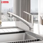 Vòi rửa bát KONOX Kira Chrome nóng lạnh rút dây - Ảnh 3