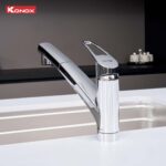 Vòi rửa bát KONOX Kira Chrome nóng lạnh rút dây - Ảnh 6