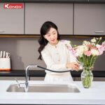 Vòi rửa bát KONOX Lumo Smart Chrome nóng lạnh rút dây - Ảnh 7