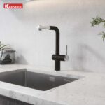 Vòi rửa bát KONOX Stream Smart Black nóng lạnh rút dây - Ảnh 4