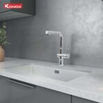 Vòi rửa bát KONOX Stream Smart Chrome nóng lạnh rút dây - Ảnh 4