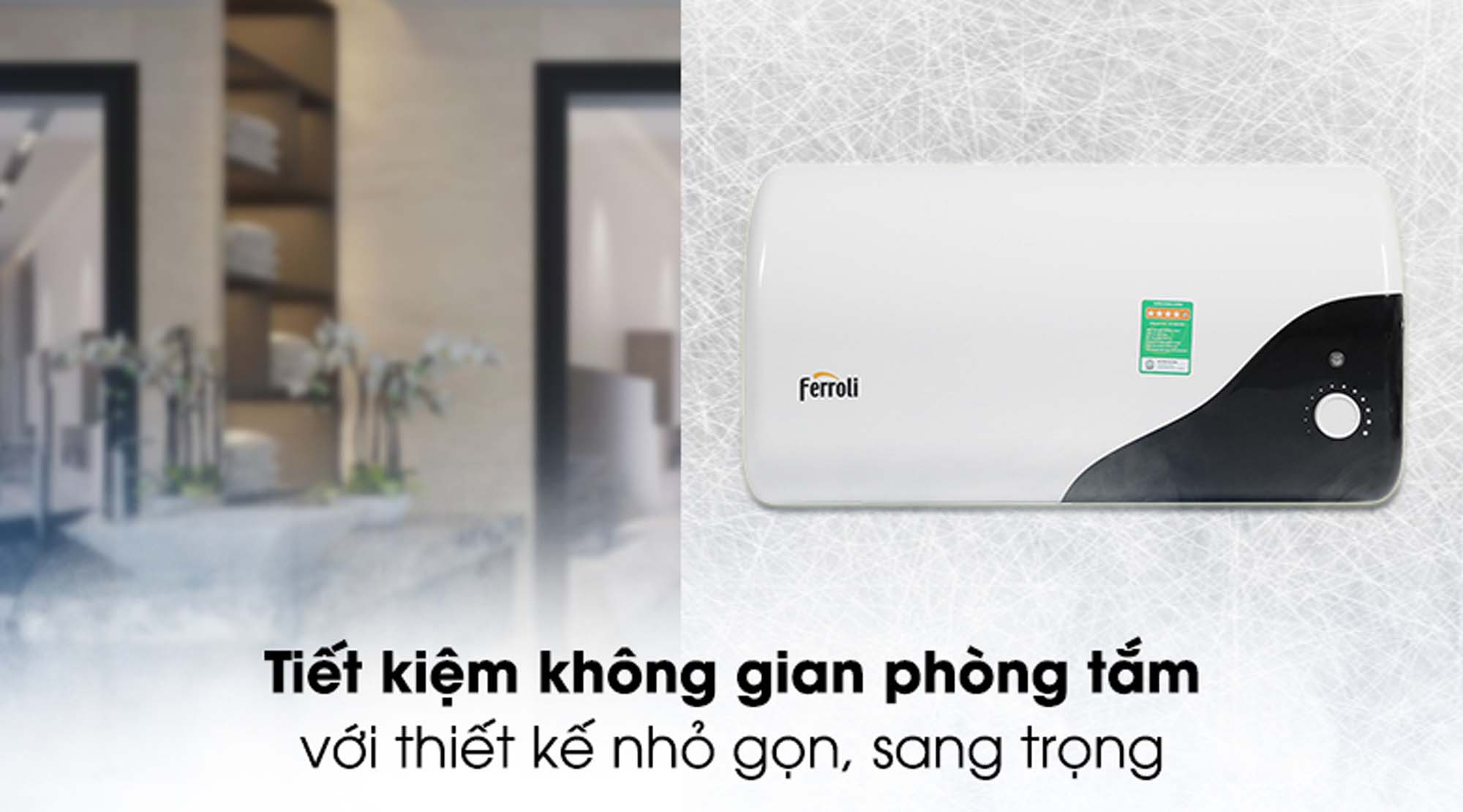 Bình nóng lạnh FERROLI MIDO DE 30L lít ngang 2 thiet ke sang trong Binh nong lanh FERROLI MIDO DE 30L lit ngang