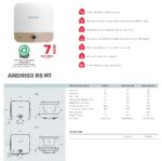 Bình nóng lạnh ARISTON AN3 RS MT 15 lít vuông (andris3) - Ảnh 2