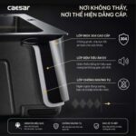Chậu rửa bát inox CAESAR KSH01H082SE 1 hố - Ảnh 10