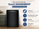 Máy rửa bát BOSCH SMS4EMB00P serie 4 độc lập - Ảnh 2