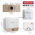 Bình nóng lạnh ARISTON AN3 RS MT 15 lít vuông (andris3) - Ảnh 3