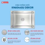 Chậu rửa bát inox KONOX KN6044SU Dekor 1 hố - Ảnh 4
