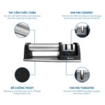 Dụng cụ mài dao KONOX Knife Sharpener 2 khe - Ảnh 4