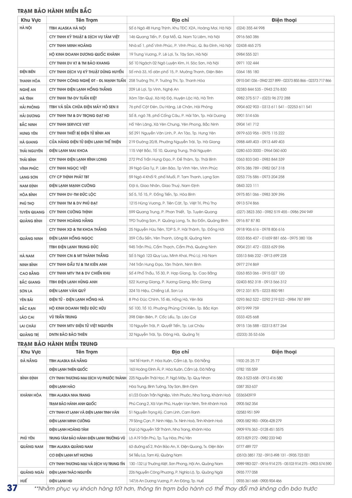 Catalogue ALASKA 2026 vuathietbi.com 38