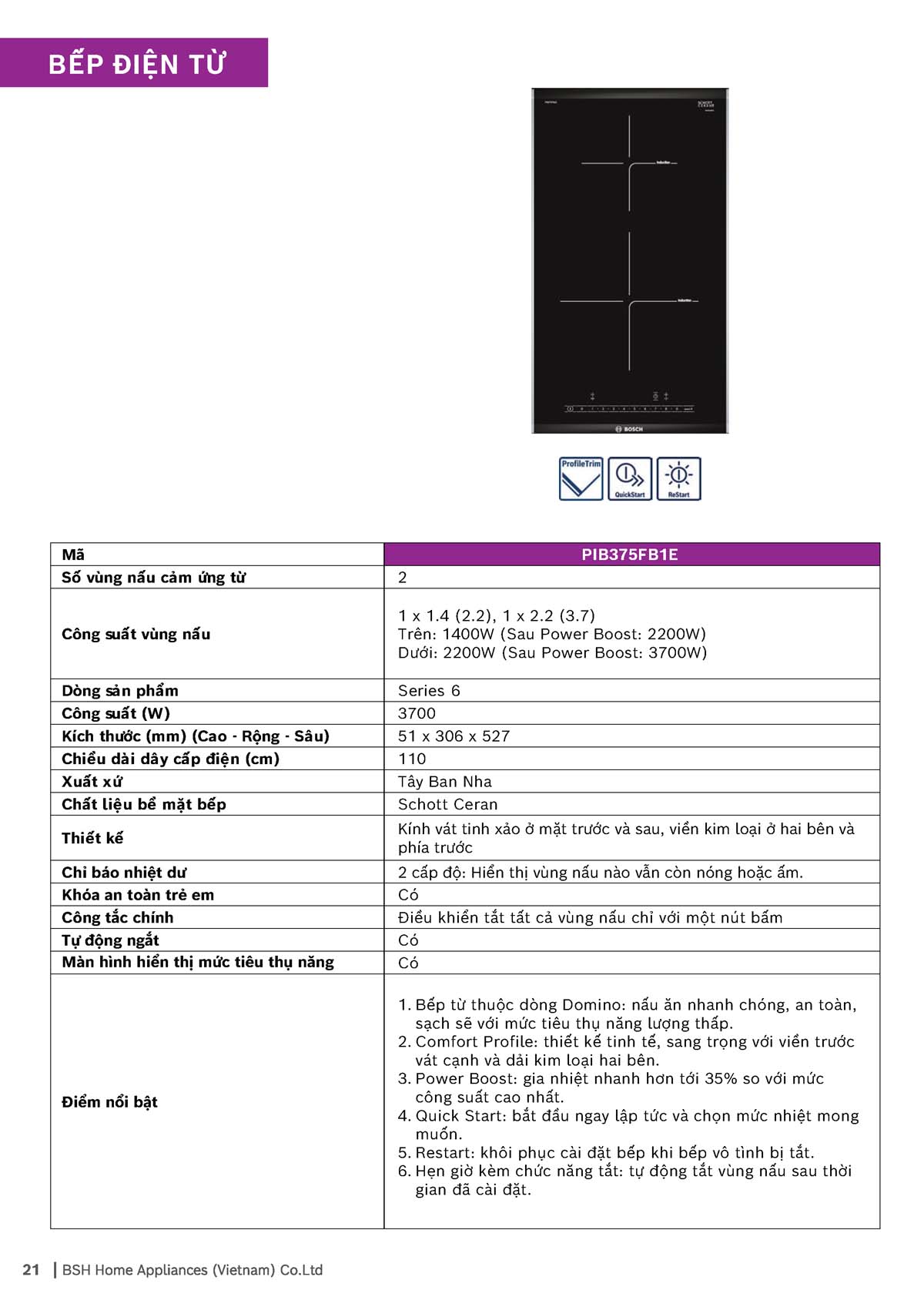 Catalogue BOSCH 2026 - Bảng giá Thiết bị nhà bếp 23 Catalogue BOSCH 2026 22