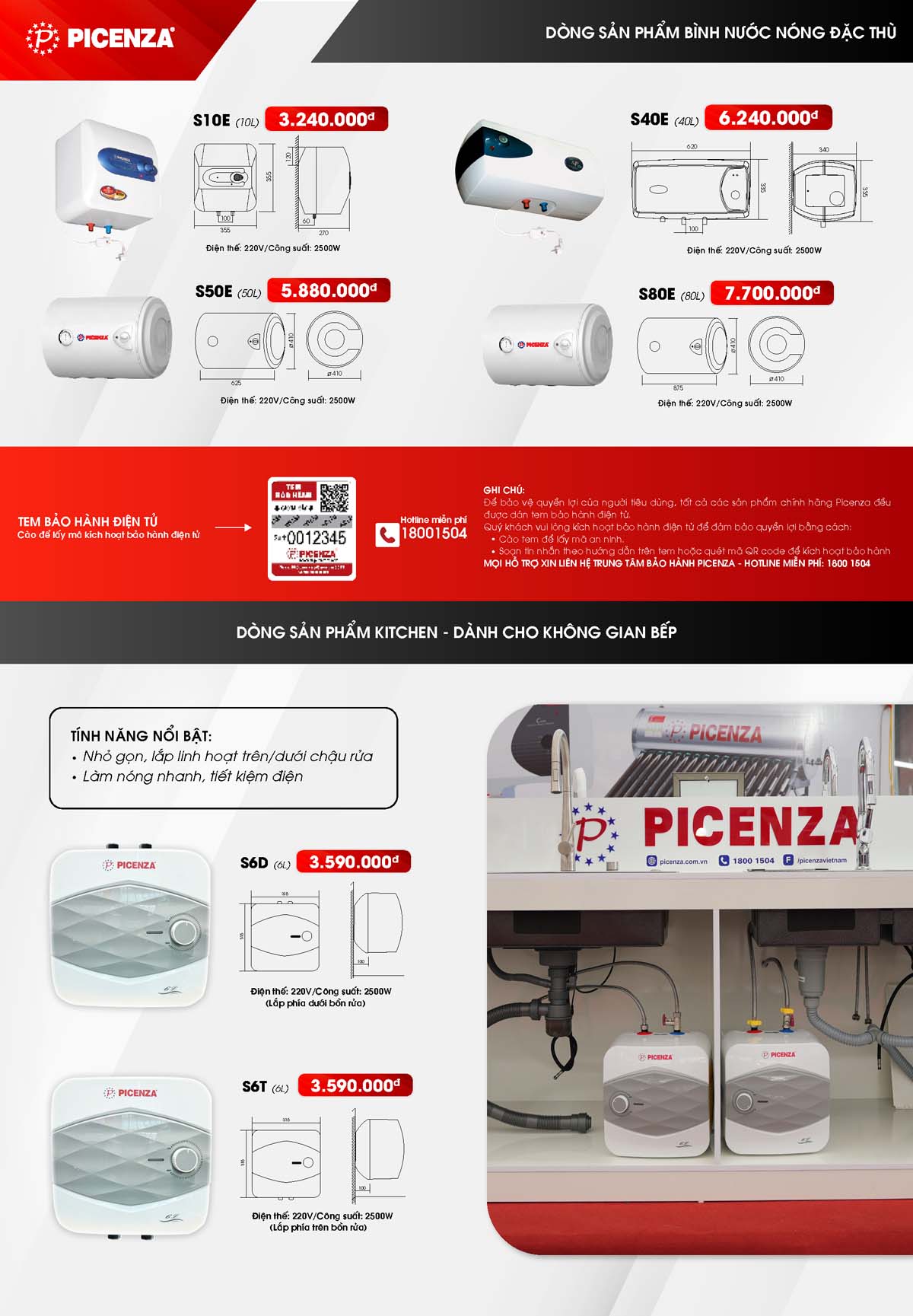 Catalogue Binh nong lanh PICENZA 2026 2 vuathietbi.com 5