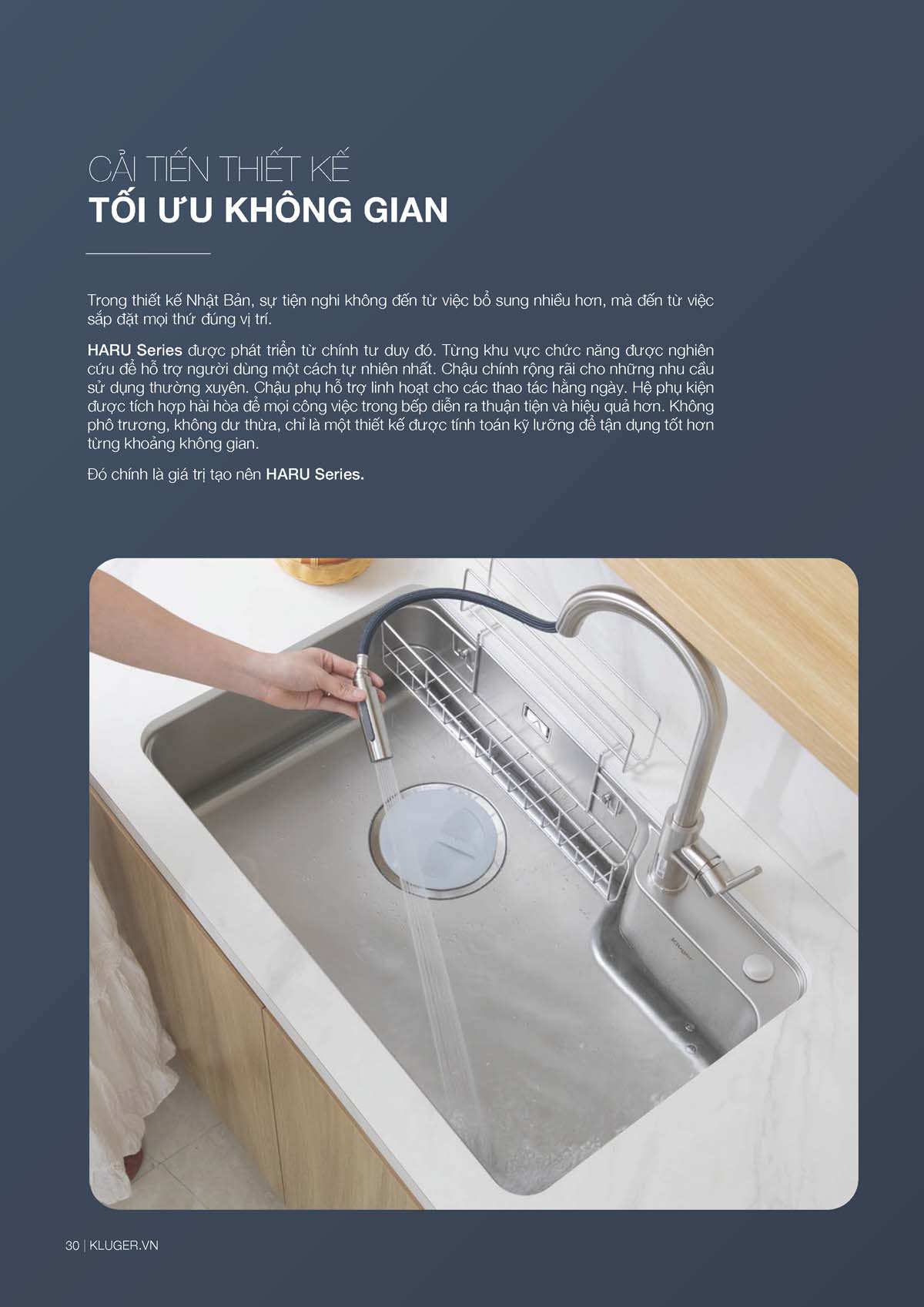 Catalogue KLUGER - Vòi chậu rửa bát chính hãng 31 Catalogue KLUGER 2026 Page 30