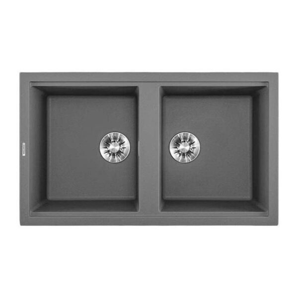 Chậu rửa bát đá Malloca GREY K45099 2 hố
