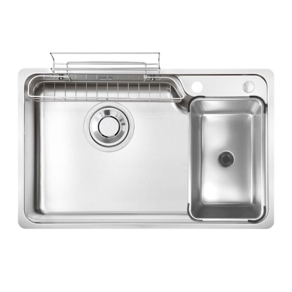 Chậu rửa bát inox KLUGER KH8050FS Plus 1 hố