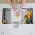 Chậu rửa bát inox KLUGER KY8045FS Plus dòng TOYA 1 hố - Ảnh 6