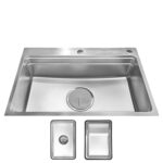 Chậu rửa bát inox MALLOCA LINEN MS7750SS 1 hố