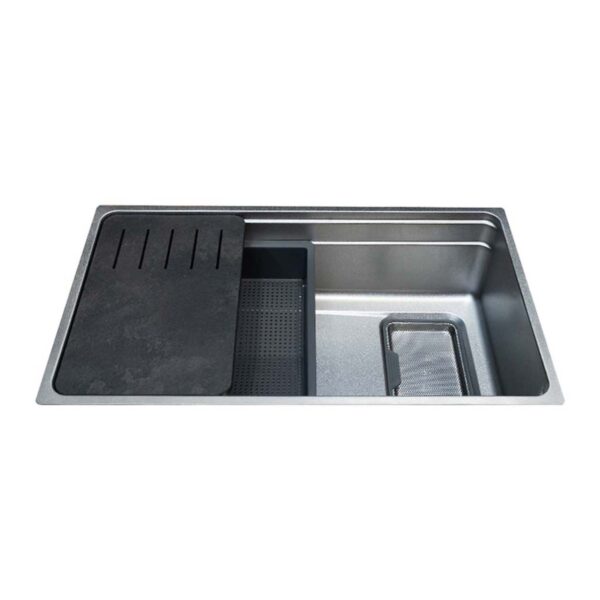 Chậu rửa bát inox MALLOCA SILVER MS7743SI 2 hố