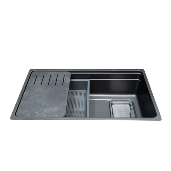 Chậu rửa bát inox MALLOCA VOLCANIC MS7743GR 1 hố