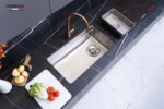 Chậu rửa bát inox NOBINOX ARVO V676 1 hố - Ảnh 5