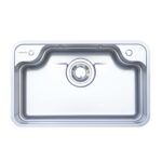 Chậu rửa bát inox NOBINOX LIRA NJ580D 1 hố