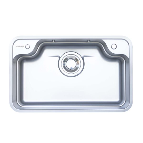 Chậu rửa bát inox NOBINOX LIRA NJ580D 1 hố
