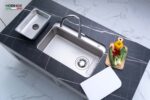 Chậu rửa bát inox NOBINOX NOVA A384 1 hố - Ảnh 5