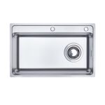 Chậu rửa bát inox NOBINOX TASA NX7648 1 hố