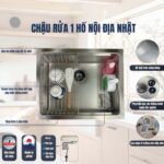 Chậu rửa bát inox SHIGERU JSSB-K 2F FS 1 hố - Ảnh 3