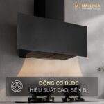Máy hút mùi MALLOCA VERTICAL MH900VTC 90cm kính vát - Ảnh 6