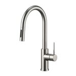 Vòi rửa bát MALLOCA K1719SS nóng lạnh rút dây