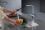 Vòi rửa bát NOBINOX MIRA NX333 rút dây 3 đường nước - Ảnh 5