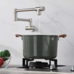 Vòi rửa bát NOBINOX NUM AP111 gắn tường nóng lạnh - Ảnh 2
