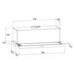 Máy hút mùi MALLOCA MH800TC 80cm âm tủ - Ảnh 2