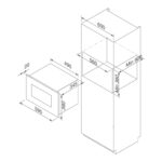 Lò vi sóng có nướng MALLOCA MW925BF âm tủ - Ảnh 2