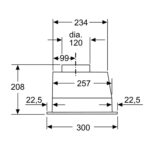 Máy hút mùi BOSCH DLN53AA70 53cm serie 2 âm tủ - Ảnh 2