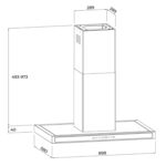 Máy hút mùi MALLOCA ISLA MH9058 90cm chữ T - Ảnh 2
