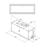 Máy hút mùi MALLOCA LIGHT LINE K750B 75cm âm tủ - Ảnh 2