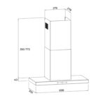 Máy hút mùi MALLOCA SLIM MH7035TS 70cm chữ T - Ảnh 2