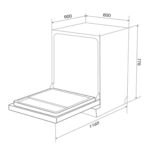 Máy rửa bát MALLOCA MDW155035TD độc lập - Ảnh 2