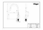 Vòi rửa bát KLUGER KLF0013SC rút dây - Ảnh 2