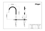 Vòi rửa bát KLUGER KLF0015W rút dây - Ảnh 2