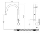 Vòi rửa bát KLUGER KLF0032SC rút dây - Ảnh 2