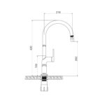 Vòi rửa bát MALLOCA K2202CR nóng lạnh - Ảnh 2