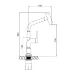 Vòi rửa bát MALLOCA K2206CR nóng lạnh rút dây - Ảnh 2